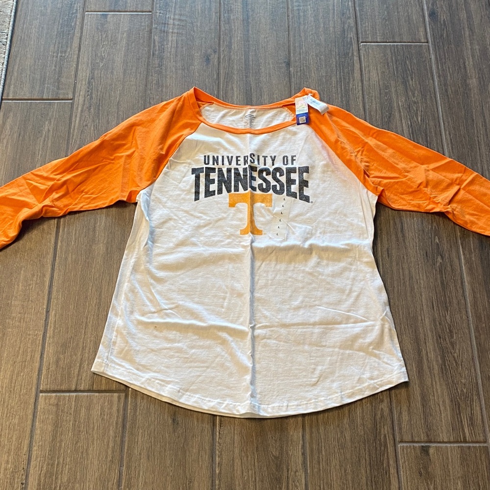 Old Navy University of Tennessee Orange and White Raglan Tee - Picture 2 of 6